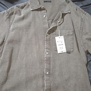 Zara Men's Casual Gray Button Down Shirt